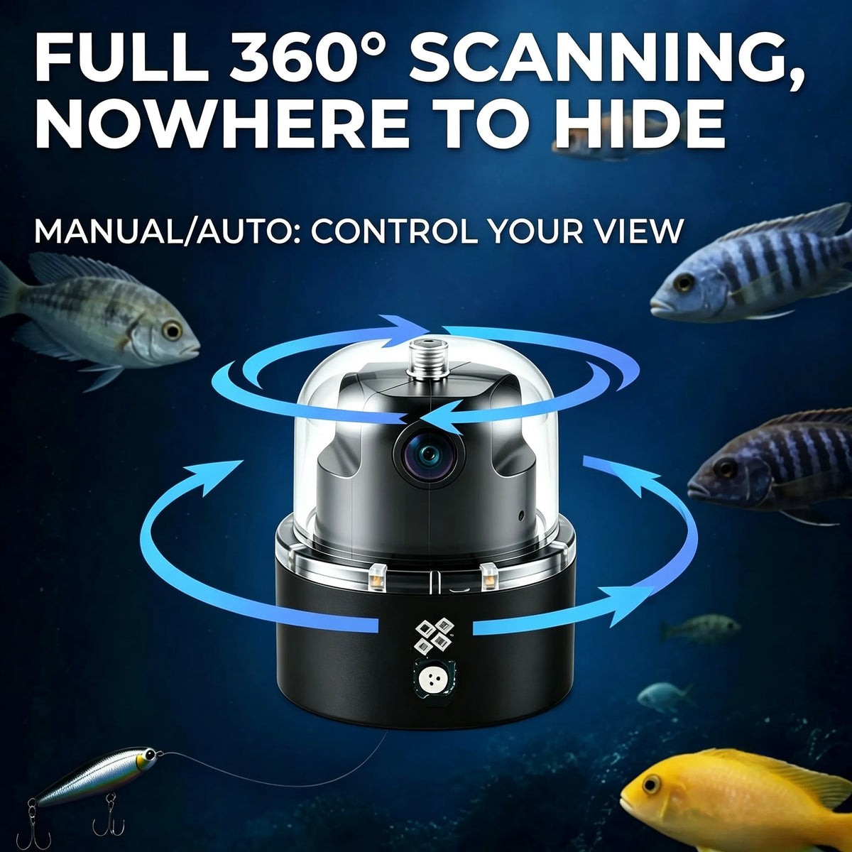 360° Remote Control Transparent Cover Temperature-Sensing Deep-Probing Fish Catcher