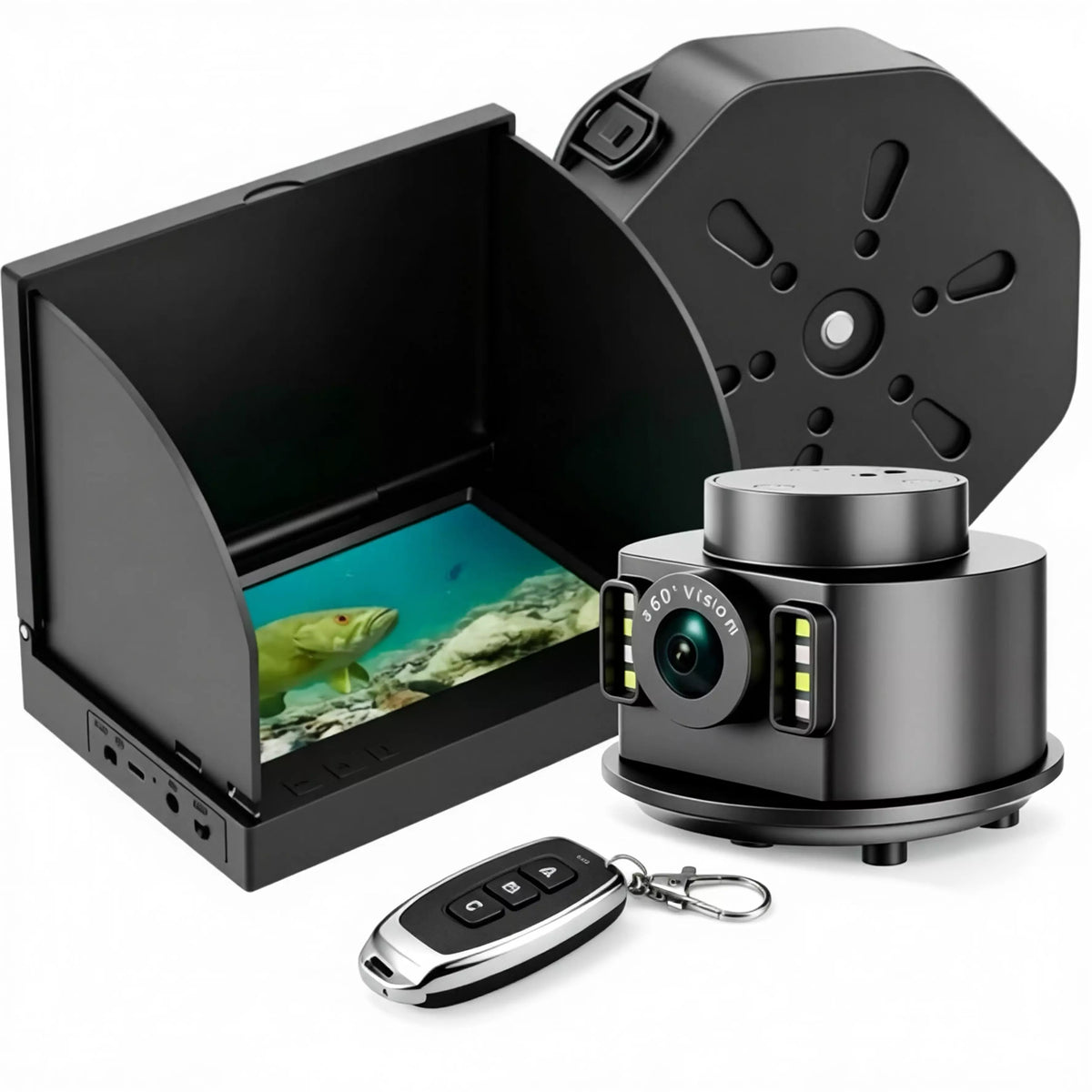 360° Remote Control Uncovered Thermal Sensing Deep Probe Fish Finder