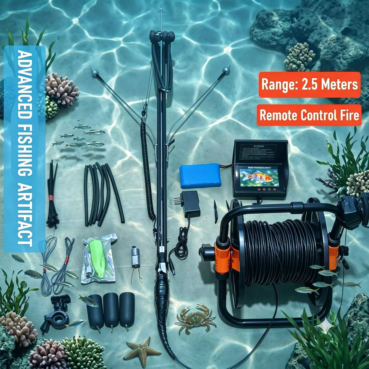 Underwater spear gun: Remote control